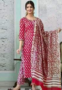 Ensemble de Kurta Imprimé Décontracté en Gros pour Femmes – Tissu Mélange Coton Premium – Confort Quotidien – Tenue Ethnique pour Détaillants – Toutes Tailles - Product Image 3