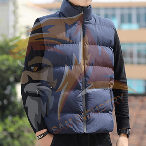 Veste matelassée légère avec logo personnalisé, veste d'hiver imperméable sans manches, gilet chaud en duvet - Product Image 3