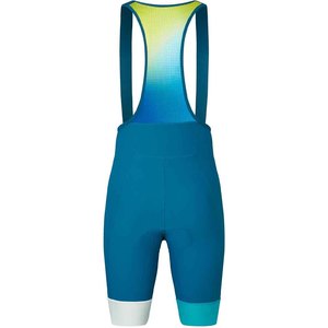 Men Fitted <b>Bib</b> Shorts Blue Moisture Wicking Breathable Quick Dry Spandex Nylon Short Length Customizable - Product Image 3