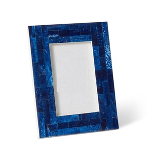 Handmade Eco-Friendly Bone Inlay Resin Rectangle Horizontal <b>Rustic</b> Modern Classic Photo Frame for Tabletop - Product Image 4