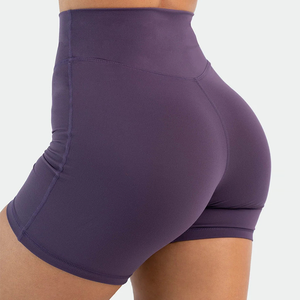 <b>Women's</b> Yoga Biker <b>Shorts</b> High Waisted <b>Compression</b> Embroidered Breathable Eco-Friendly Stretch Fitness Training Running Athletic - Product Image 3