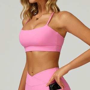 Nouveau Soutien-Gorge de Sport Femme Tendance pour la Gym et l'Entraînement, Dos Croisé, Logo Personnalisé, Sans Coutures, Dos Nu, Soutien-Gorge de Sport à Fort Maintien pour le Yoga - Product Image 6