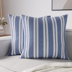 100% Woven Cotton <b>Striped</b> <b>Cushion</b> Cover | Custom Boho Stripe Pillow Cover | Wholesale Decorative Sofa <b>Cushion</b> Case - Product Image 6