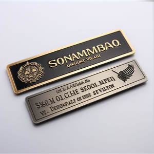 Placa de identificación metálica personalizada de acero inoxidable con logotipo de marca para pedidos al por mayor - Product Image 4