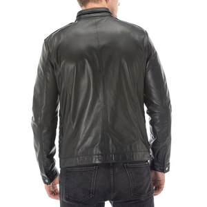 Fashionable Men Genuine <b>Leather</b> Jackets-<b>Top</b> Trending Waterproof Breathable Eco-Friendly Winter <b>High</b> Street Style Reasonable - Product Image 3