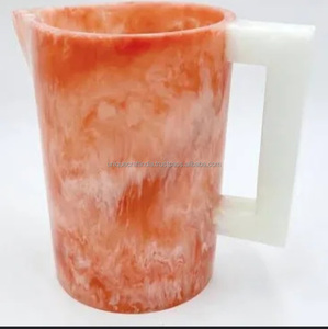 Mug géométrique en résine fait main, motif de Noël moderne, abstrait, pour la maison, l'hôtel, les cadeaux, vente en gros - Product Image 4