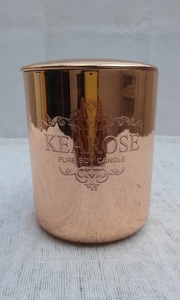 Contenedor de vela de cobre vacío con logotipo personalizado, con tapa para cera de soja, para fabricación de velas para decoración del hogar, fiestas de boda - Product Image 5