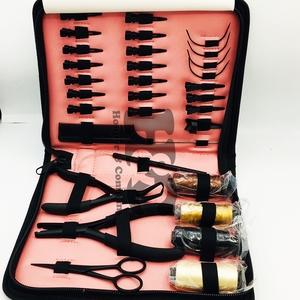 Herramientas para el cabello: Alicates de acero inoxidable de grado quirúrgico de color personalizado para extensiones de cabello, tijeras de microperlas y peine para uso comercial. - Product Image 4