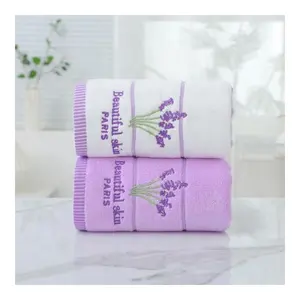 Phụ Nữ Đẹp Da Paris Thêu Linen Siêu Hấp Thụ Sợi Nhỏ Khăn Twin Toned Đầy Màu Sắc Tóc Độ Ẩm Ngâm Khuôn Mặt - Product Image 1