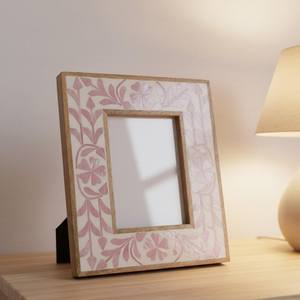 Cadre photo décoratif en os véritable sculpté à la main, design personnalisé, pour table et mur, avec incrustation d'os et de résine - Product Image 2