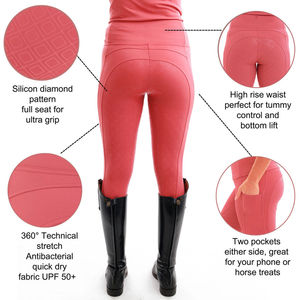 Pantalones de Montar a Caballo de Cuero Transpirable para Mujer, Logotipo Personalizado, Color y Talla a Elección, Venta al Por Mayor - Product Image 6