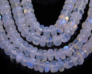 ลูกปัดมูนสโตนสีรุ้งธรรมชาติคุณภาพ AAA+ ขนาด 4 มม.-6 มม. รับรองโดย IGI แบรนด์ Aligemstones อัญมณีเม็ดเดี่ยวสำหรับทำเครื่องประดับ - Product Image 2