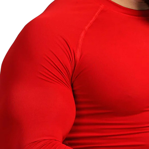 Chemise de compression en polyester et élasthanne de haute qualité, manches longues, pour homme, ajustée, légère et confortable - Product Image 5