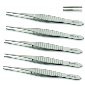 ชุดคีมผ่าตัดแบบมีฟัน 5 ชิ้น พรีเมียม ขนาด 15 ซม., คีมหนีบสำหรับศัลยกรรมตกแต่งใบหน้า, เครื่องมือผ่าตัดสแตนเลส - Product Image 1