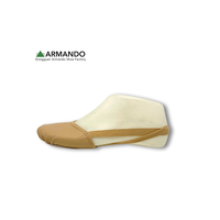 Chaussures de danse unisexe Armando AG749 à demi-semelle, en cuir souple, pour pirouettes et tours de talon, style contemporain et lyrique, avec bande élastique et doublure en coton