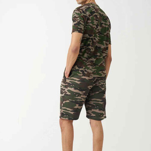 Conjunto de Dos Piezas de Verano para Hombre, Estilo Urbano, Tejido Ecológico con Logotipo Personalizado en Relieve, Camisetas Estampadas de Algodón Orgánico - Product Image 3