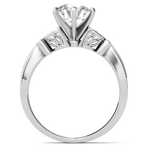 Cut Moissanite <b>Solitaire</b> <b>Ring</b> 925 Sterling <b>Silver</b> Rhodium Plated 7mm Prong Set Luxury Engagement Wedding Promise Bridal <b>Ring</b> - Product Image 2
