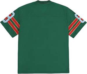 Camiseta de fútbol americano oversize de malla de manga larga para mujer con estampado 01, venta al por mayor, camiseta de práctica vintage para mujer con gráfico de malla - Product Image 3