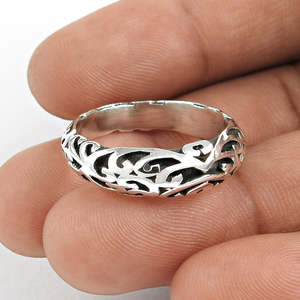 Anillo de Plata de Ley 925 Creativo y de Diseño para Hombre y Mujer, Certificado IGI, Joyería Bohemia Disponible a un Precio Razonable - Product Image 1