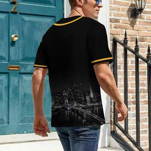 Camiseta de Béisbol Personalizada para Hombre, Transpirable, con Logotipo Personalizado, Uniforme Deportivo de Poliéster - Product Image 3