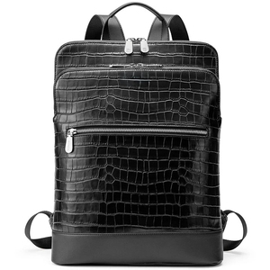 Sac à dos de luxe en cuir imperméable 2026 pour ordinateur portable, idéal pour les voyages d'affaires, l'université, l'école, le fitness, et la randonnée en extérieur – Modèle Designer - Product Image 1