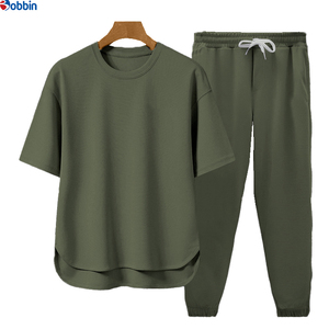 Conjunto de Verano de 2 Piezas, Camiseta de Manga Corta y Pantalones Deportivos para Hombre, Ropa Informal y Elegante, Unisex, Personalizada con Impresión por Transferencia de Calor, Transpirable - Product Image 3