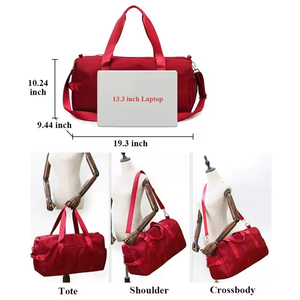 <b>Duffel</b> <b>Bag</b> with Shoe Compartment Custom Branding Wholesale Polyester Sports <b>Duffel</b> <b>Bag</b> Manufacturer Direct Supply Custom <b>Bag</b> - Product Image 5