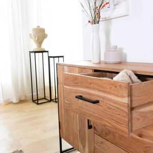 Aparador Vandana Prime Aureo de madera de acacia y metal - Product Image 4