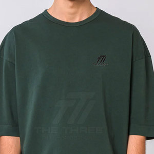 Camisetas Extra Grandes de Felpa Francesa Premium para Hombre, Transpirables, 100% Algodón en la Parte Delantera, Manga Corta, Interior Suave, Cómodas, Modernas y Urbanas - Product Image 4