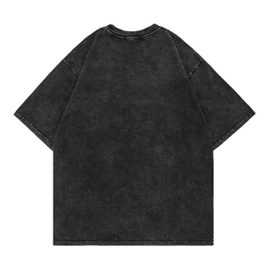 เสื้อยืดพิมพ์ลาย GSM สูง ผ้าสโตนวอช เสื้อผ้าผู้ชายไซส์ใหญ่ เสื้อทรงหลวม ขายส่ง สีไลท์วอช ผ้าฝ้าย 100% ระบายอากาศได้ดี - Product Image 5