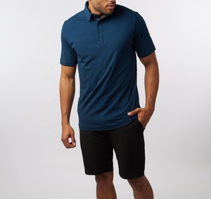 Chemises Polo Homme Personnalisées avec Logo OEM, Élégantes, de Haute Qualité, Séchage Rapide, Athlétiques, Fines, Haute Élasticité, Couleur Unie, Chemises de Golf pour Hommes - Product Image 2