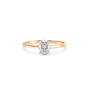 แหวนเพชร REYES CVD HPHT IGI Certified Lab Grown Diamond ทรง Hidden Halo ทองคำแท้ 14K สำหรับงานหมั้นและงานแต่งงาน ของขวัญเครื่องประดับชั้นดีสำหรับผู้หญิง - Product Image 2