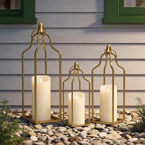 Lanterne en fer vintage, porte-bougie suspendu, lumière décorative pour l'intérieur, l'extérieur, la maison, le jardin, la terrasse, le restaurant, les mariages, les fêtes - Product Image 2