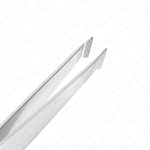 Custom Stainless Steel Eyebrow Tweezers Set of 4 Slanted Tip Professional <b>Makeup</b> Beauty <b>Tools</b> Wholesale Accessories Kit - Product Image 4