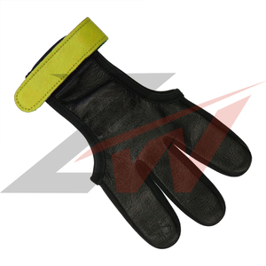 Gants en cuir personnalisés de haute qualité avec logo pour le tir à l'arc, antidérapants, protection des mains pour les sports de plein air - Product Image 4