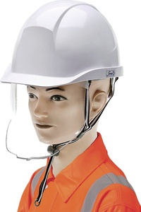 Casque de sécurité S-TOP STFSH-101 KOREA avec visière faciale, sangle mentonnière en Y, harnais à 4 points, ABS - Product Image 1