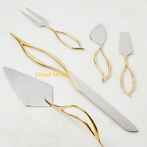 Handmade Brass Handle <b>Cheese</b> Knives <b>Set</b> of 3 <b>Cheese</b> Knives Brass <b>Cheese</b> Knives <b>Set</b> of 3 Valleta Gold <b>Cheese</b> Knives <b>Set</b> of 3 - Product Image 6