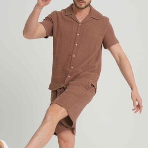 Ensemble t-shirt et short pour homme, manches courtes, été, Pakistan, deux pièces, best-seller. - Product Image 1