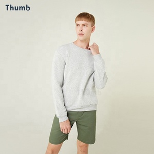 เสื้อยืดคอกลมแขนยาวสำหรับผู้ชายเสื้อสเวตเตอร์สีพื้นมีหลายสีแฟชั่นสำหรับฤดูหนาวออกแบบโลโก้ได้ตามต้องการ - Product Image 1