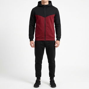 Conjunto Deportivo de Lujo para Hombre en Terciopelo, Estilo Diseñador, Sudadera con Cierre y Pantalones Jogger a Juego, Venta al Por Mayor - Product Image 1