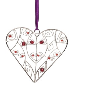 Adorno Navideño Colgante de Árbol con Cuentas Rojas - Diseño Rústico Moderno, Resistente al Agua, Personalizable, de Fábrica - Product Image 6