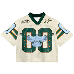 T-shirts unisexe surdimensionnés à motif à pois 2026 OEM, maillots pour hommes, faible MOQ, impression sur maille, grandes tailles, t-shirts numérotés respirants - Product Image 5