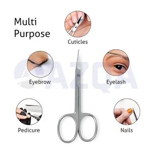Ciseaux à cuticules professionnels en acier inoxydable, lames courbes aiguisées, ciseaux pour le soin des ongles, outil de beauté de haute qualité, vente en gros - Product Image 3