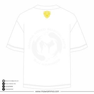 Mawra T-shirt blanc à manches courtes pour hommes avec imprimé de lettres sur le devant, col rond, coupe décontractée, respirant - Product Image 6