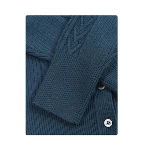 Nuevo Cárdigan de Lana Bordado con Cuello en V para Mujer |   Cierre de un Solo Botón, Suave y Cómodo, para Uso Diario en Otoño-Invierno - Product Image 2