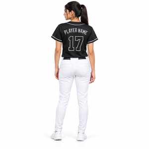Unisex Baseball Jersey Button <b>Down</b> Custom Name Number Logo Printed V-neck Lightweight Breathable Short Sleeve Softball Shirt - Product Image 4