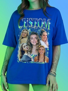 Camiseta Extra Grande para Mujer con Diseño de Múltiples Caras, Cuello Redondo, Manga Corta, Corte Holgado, 100% Algodón Jersey, Impresión Personalizada - Product Image 2