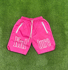 Custom Logo Nylon Shorts For <b>Men</b> Hot Pink Color Quick Dry Cut Nylon Shorts Hand Made Running Gym Shorts Swim <b>Trunks</b> For <b>Men</b> - Product Image 1