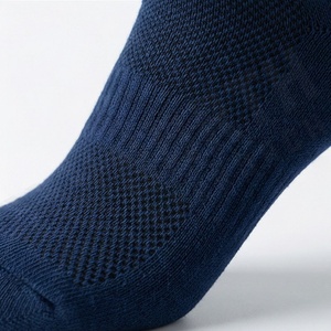 <b>Crew</b> <b>Socks</b> Solid Navy Blue Knitted Cotton Breathable Daily Wear Adult Autumn Casual <b>Socks</b> - Product Image 5