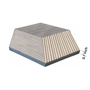Piastrella Esagonale in Marmo Grigio Carrara, Pietra Naturale con Finitura Testurizzata OL e Design Scanalato 3D per Uso a Parete - Product Image 4